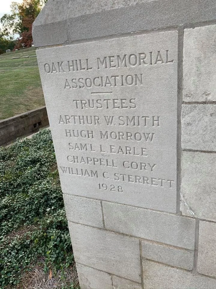 Oak Hill Memorial Asociation 1928